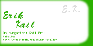 erik kail business card